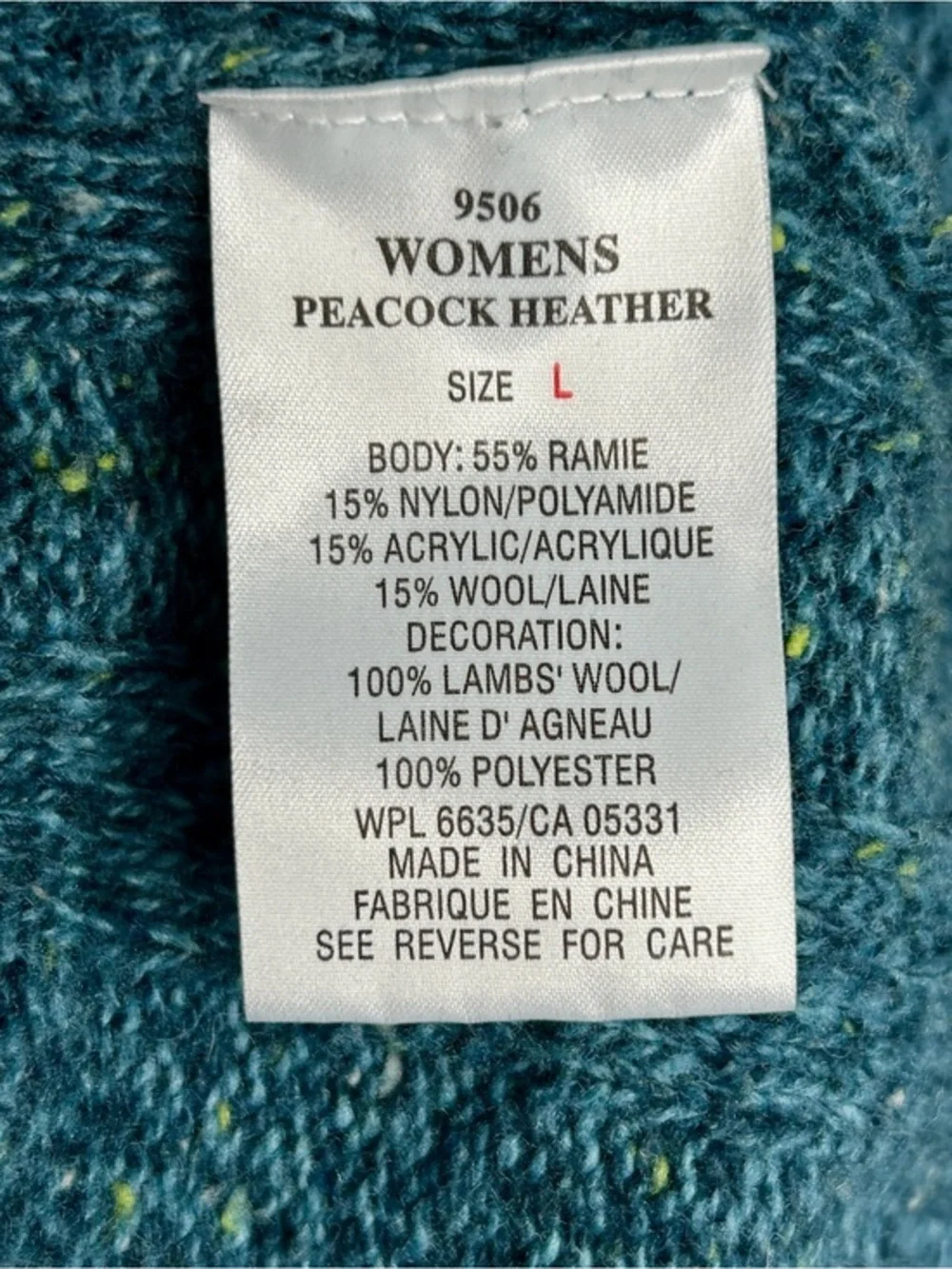 Vintage Woolrich Sweater Womens Large Wool Blend Quarter Zip Mock Neck Blue USA
